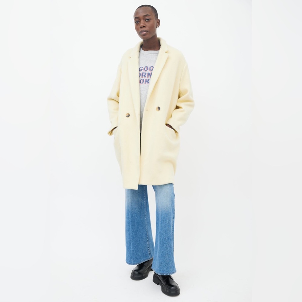 Isabel Marant Yellow Filipo Wool Coat